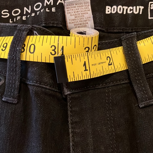 Sonoma Black Bootcut Jeans Size 6 - Picture 7 of 7